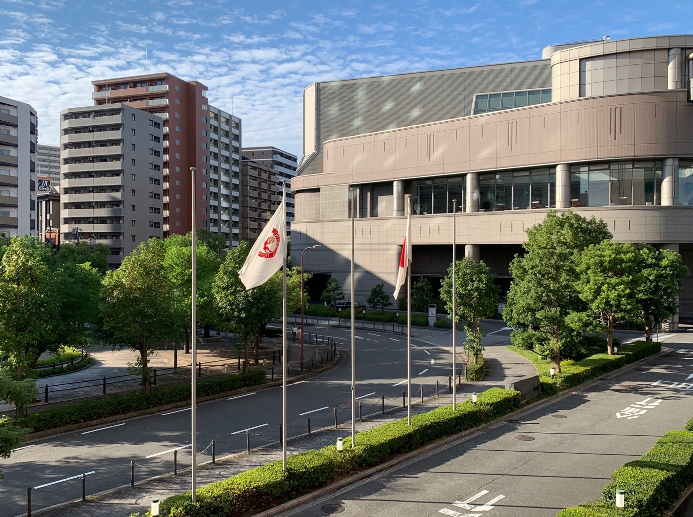 帝国ホテル大阪 桜ノ宮 二階から花束